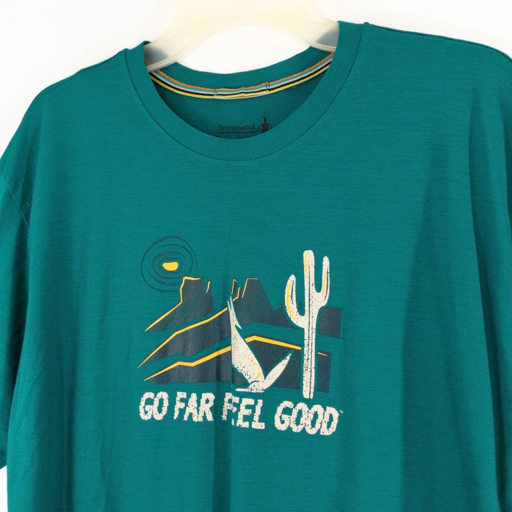 Smartwool Men's XL Moonlight Desert Graphic Tee Go Far Feel Good Merino Wool